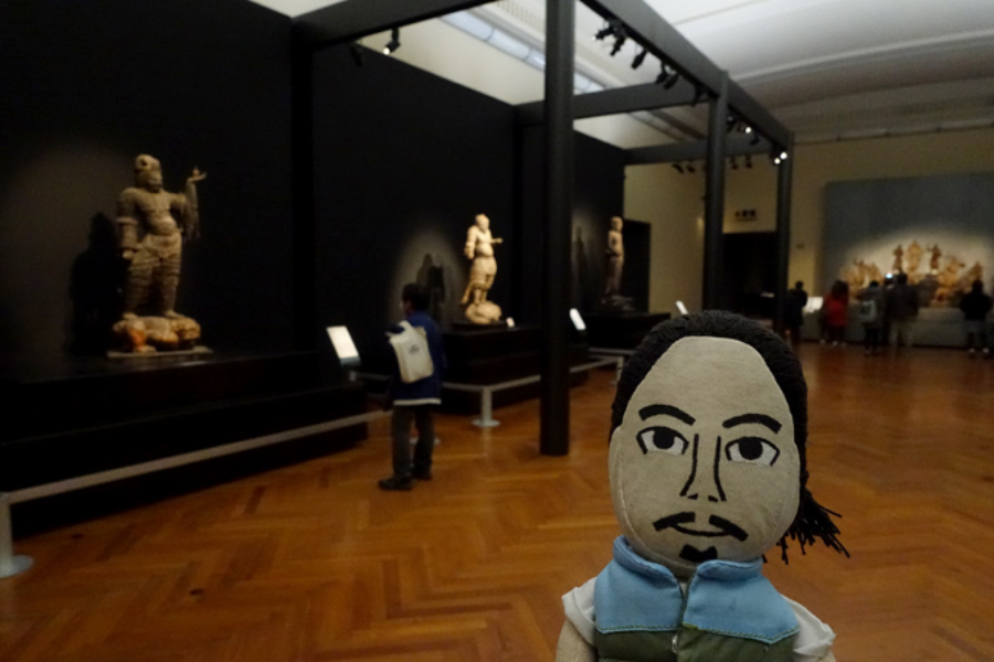 ▲本館の1階(11室)。福島・勝常寺からは重要文化財・広目天立像が展示されているので(5月10日まで)、国宝と一緒にチェック! なかなかの荒くれ者ですよ