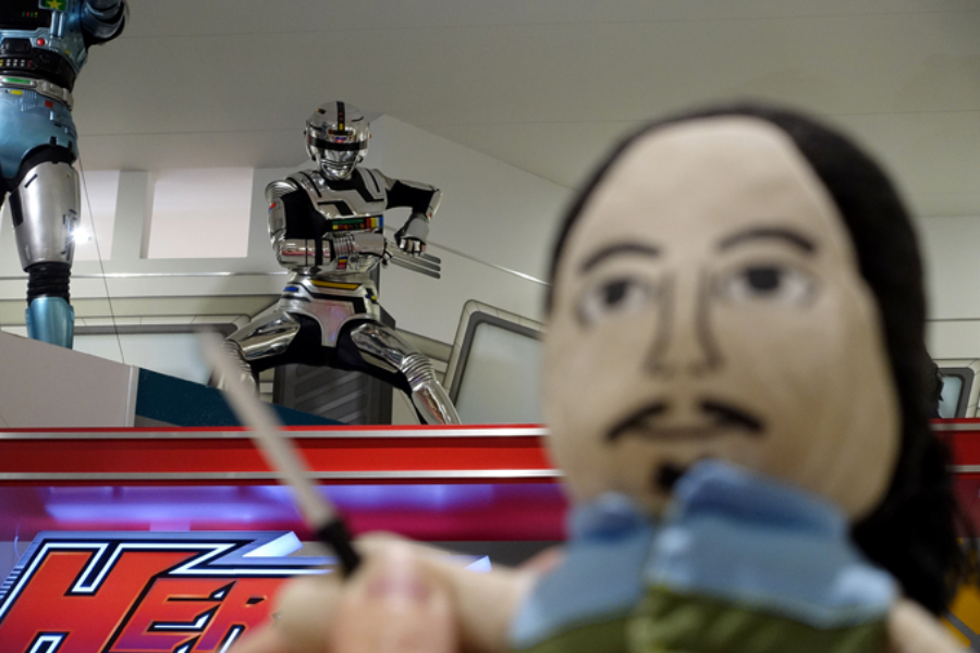 ▲『宇宙刑事ギャバン』をはじめとしたメタルヒーローもちょいちょい展示。この辺はおっさん泣かせですわー