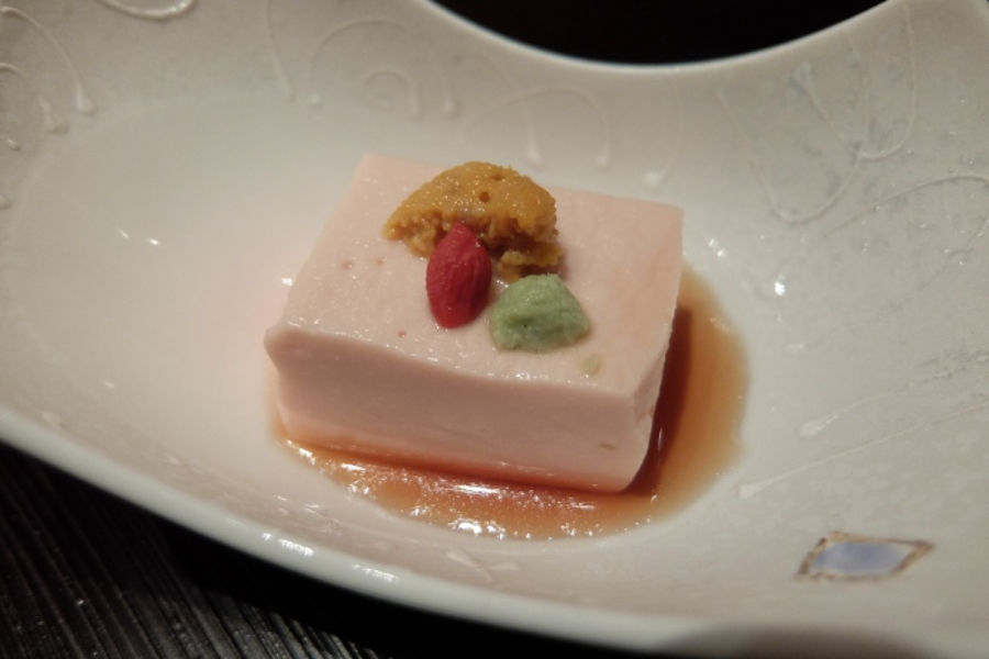 ▲先付け 桃花豆腐