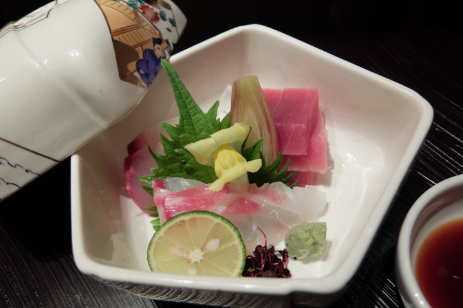 ▲「椀盛り」、「お造り」