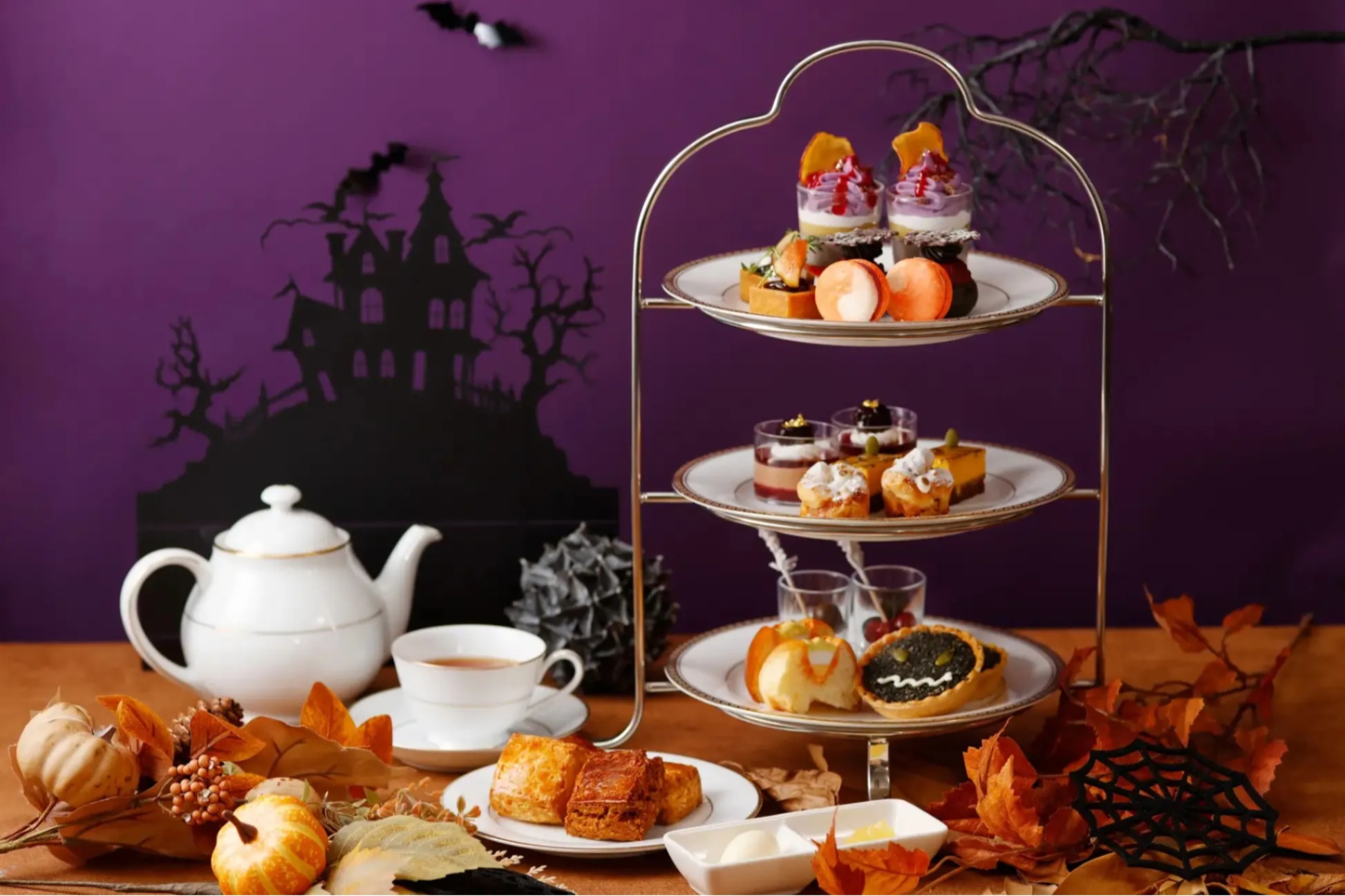 2025年のハロウィンアフタヌーンティー3選！東京のホテルなどで楽しめるおばけスイーツ