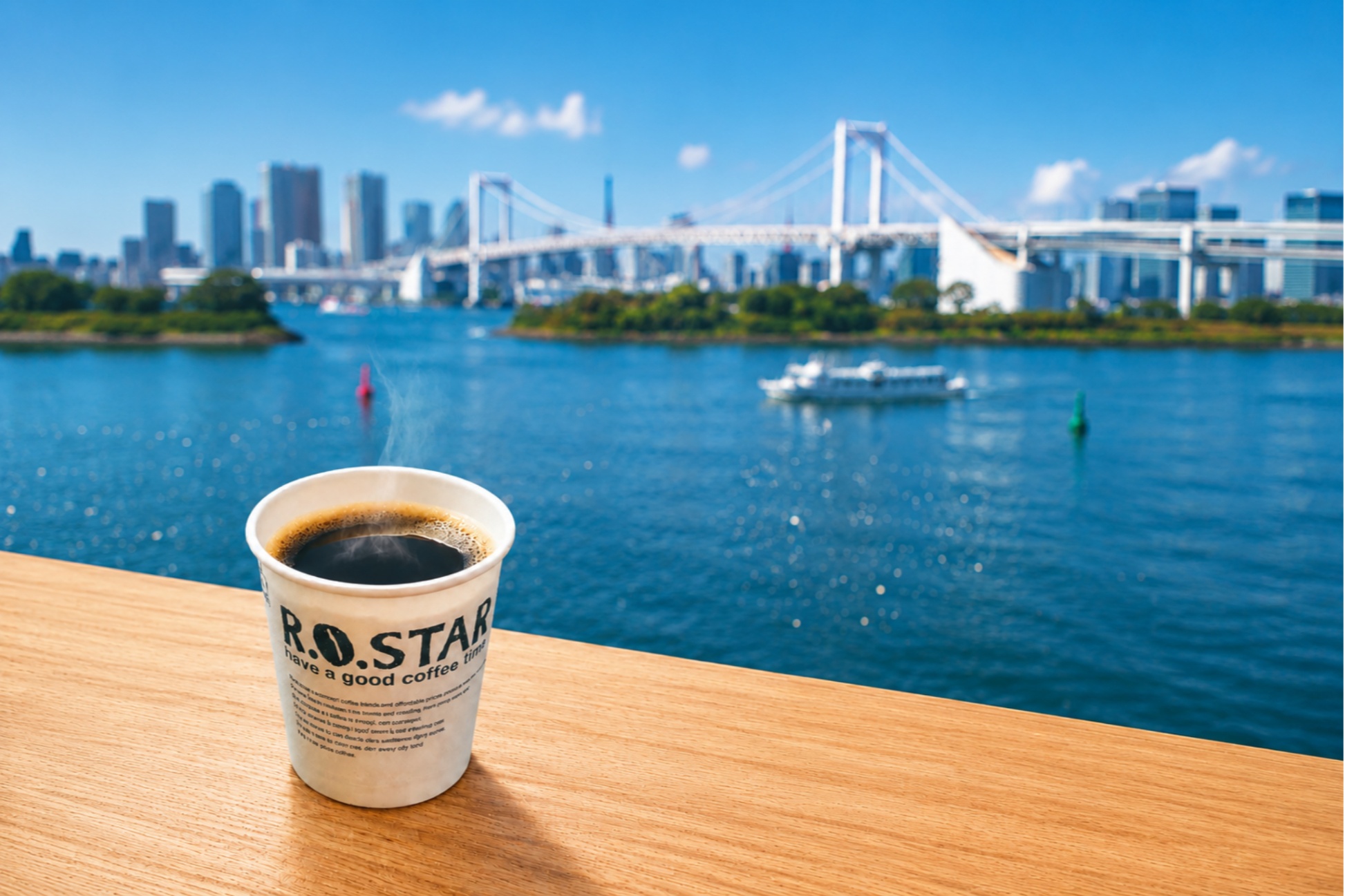 東京湾を望むカフェ＆バー「ロースター シーサイド テラス」お台場にオープン