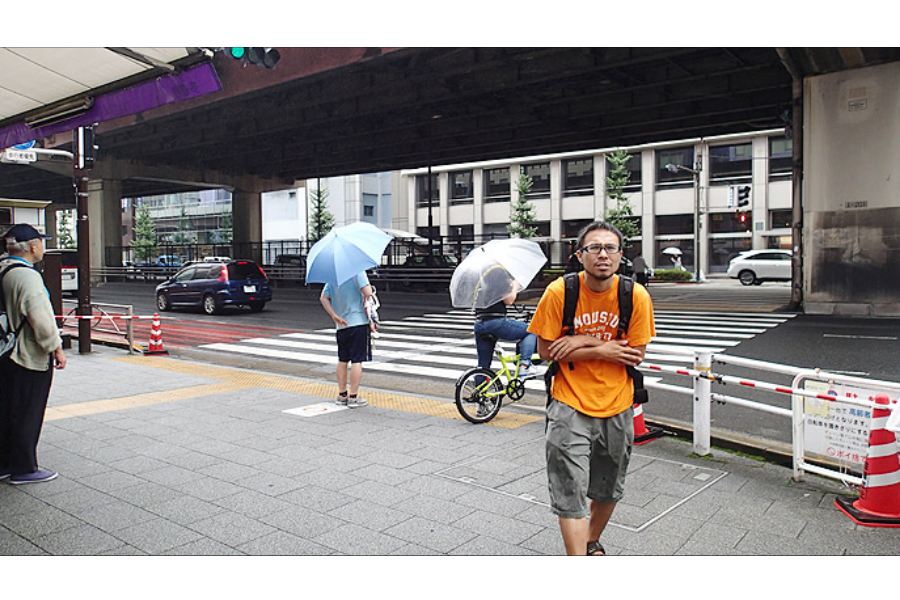 ▲傘をささずにここまできました!