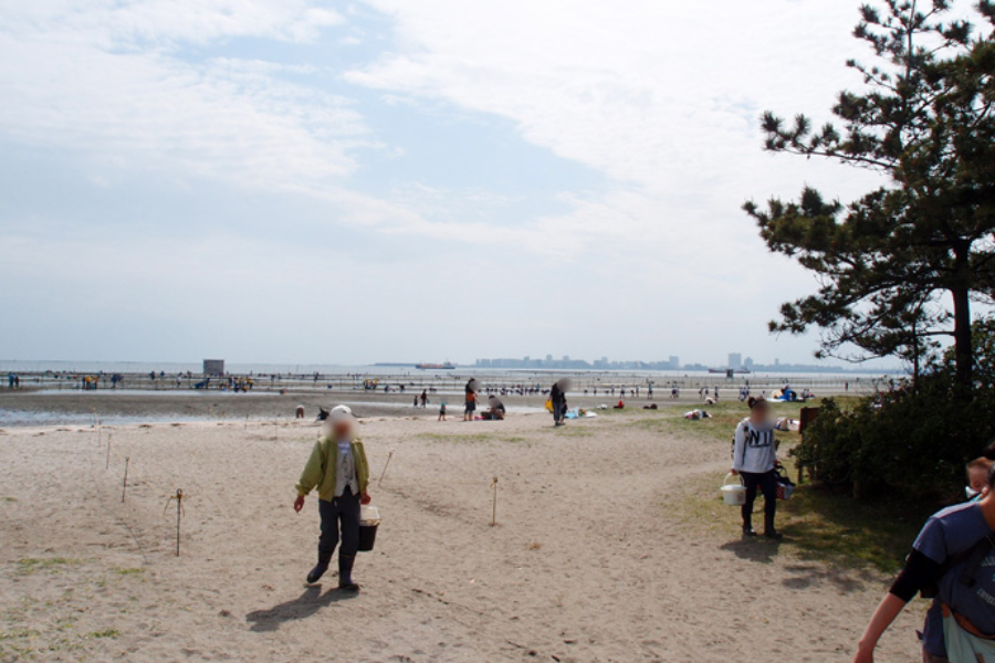 ▲この、砂浜を歩く人々の、リアルが充実していない感じ!(失礼)