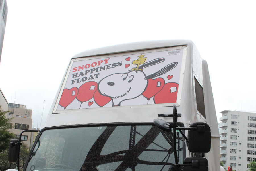 大きなスヌーピートラックが全国15都市へ ハピネスフロート21 レッツエンジョイ東京