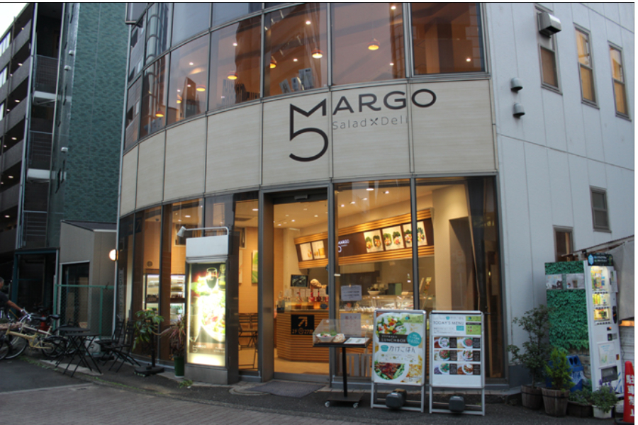 ▲2階建てガラス張りのおしゃれな店舗