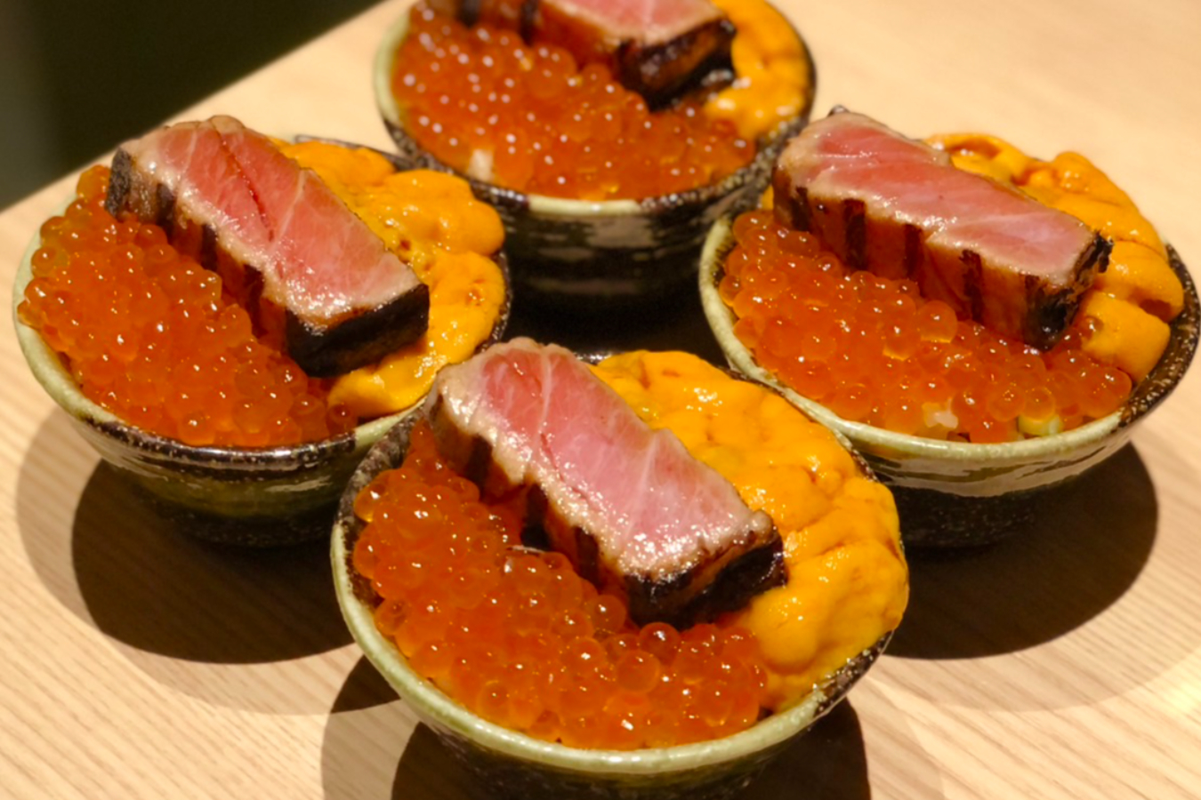 ▲至福の3色丼