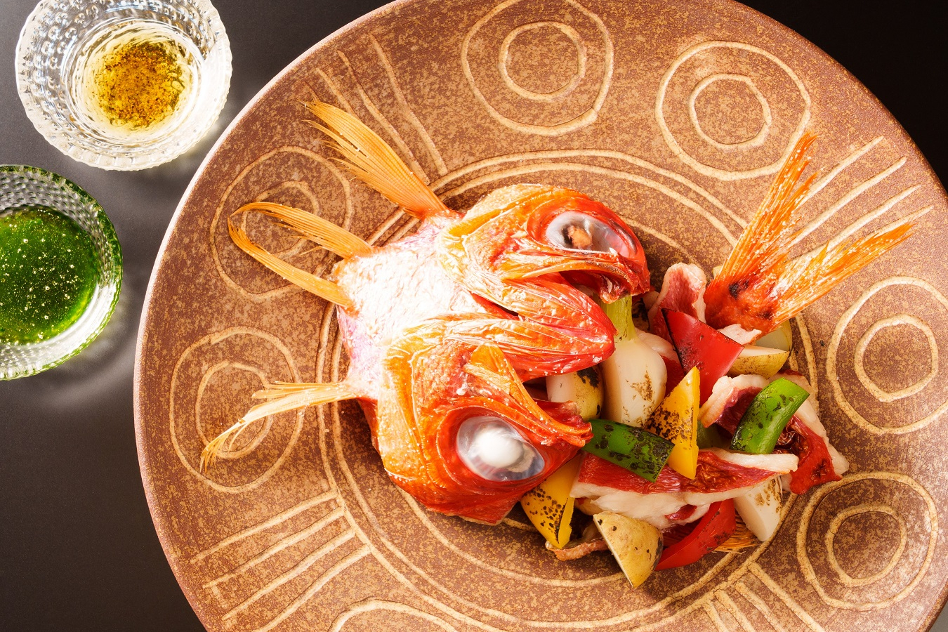 ▲料理一例。昔ながらの料理を見た目に美しく整え、食べるたのしさも体感できる内容