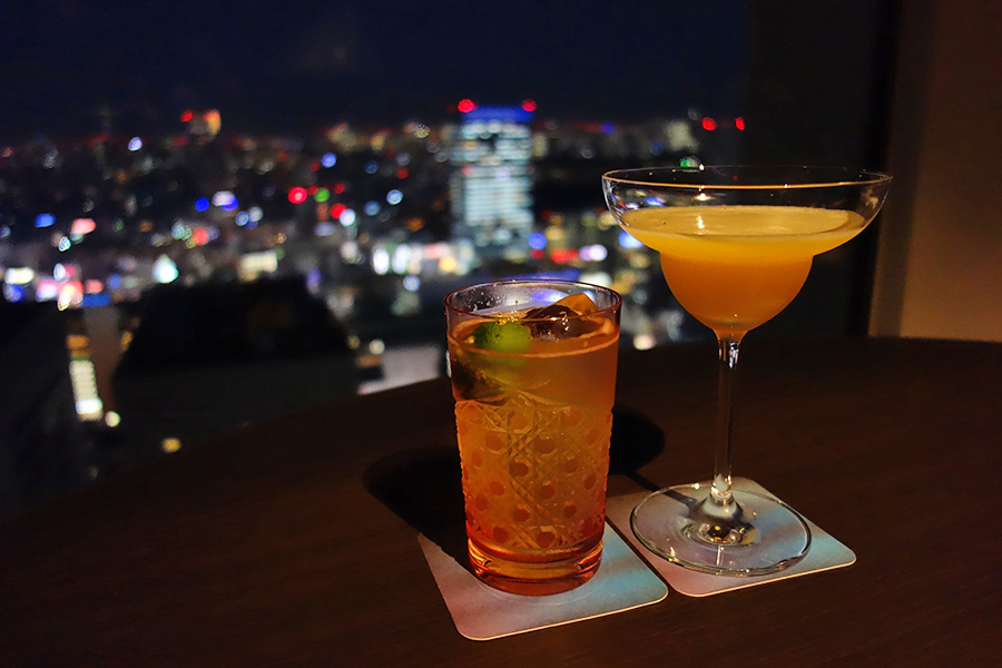 ▲カクテル「和の香るジントニック」とノンアルコールカクテル「シンデレラ」