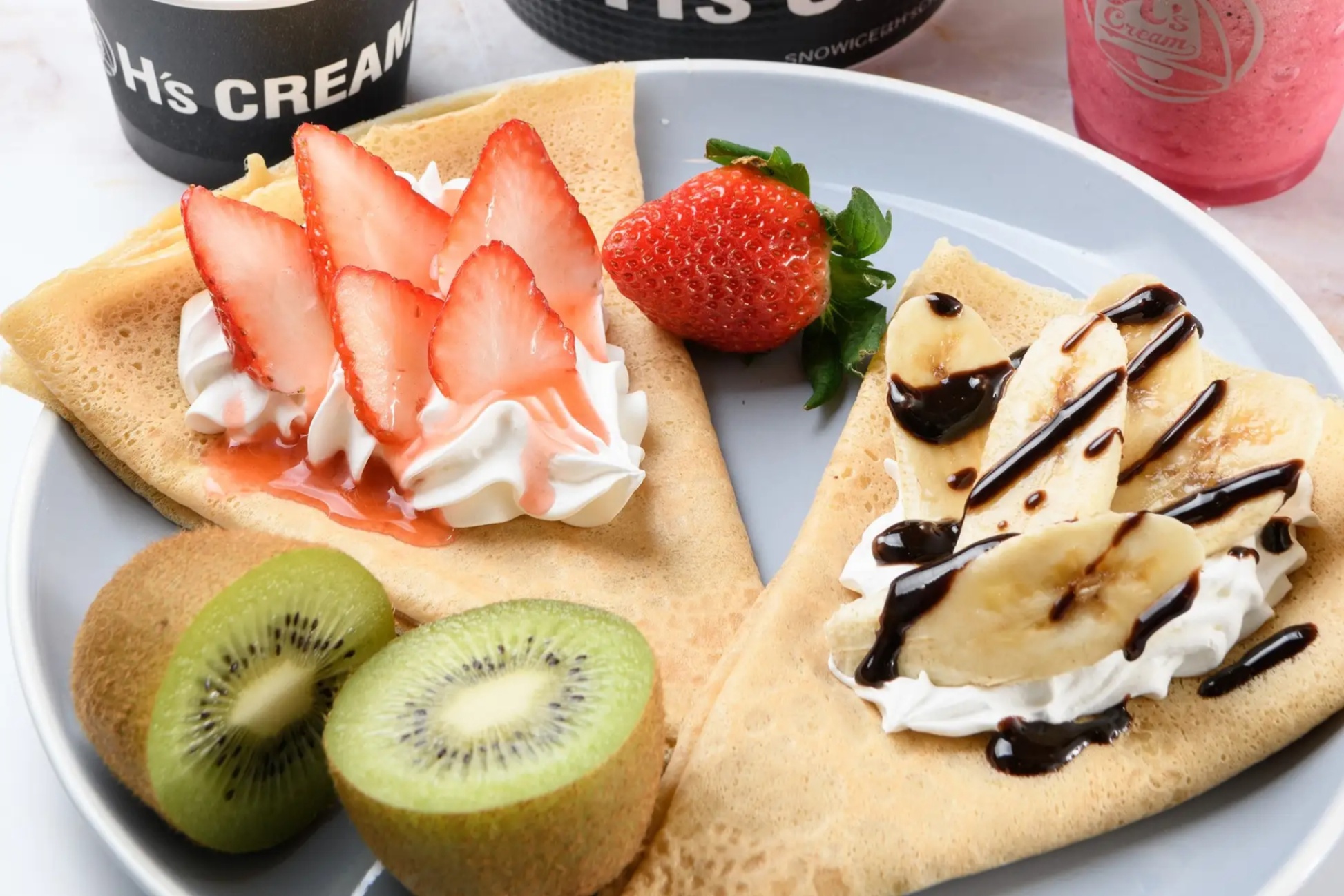 “発酵バター×黒糖”のクレープ専門店「H`s CREAM」幕張新都心にオープン