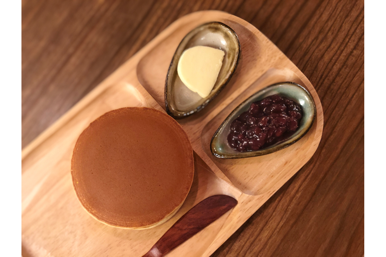 ▲「うさパンケーキ」(飲み物とセットで1,000円~)