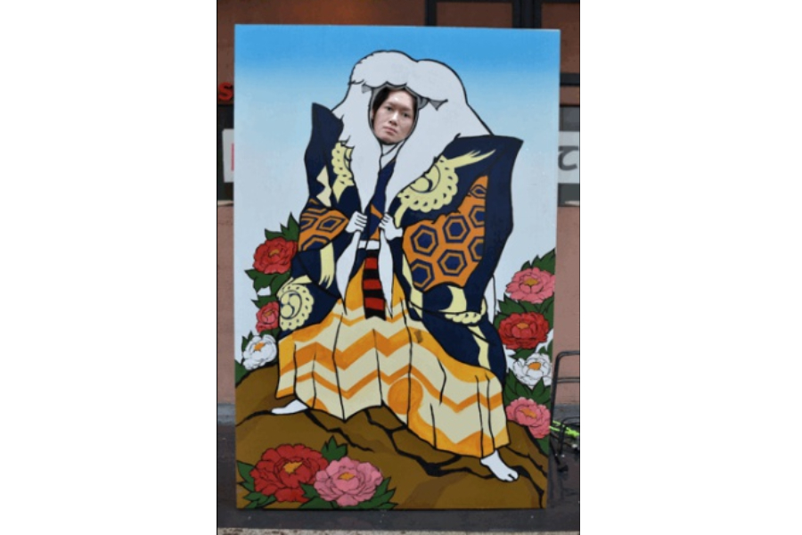 ▲歌舞伎座さんからほど近い鉄板焼きダイニングの升屋さんにも歌舞伎の顔ハメが。東銀座駅周辺は熱いです。