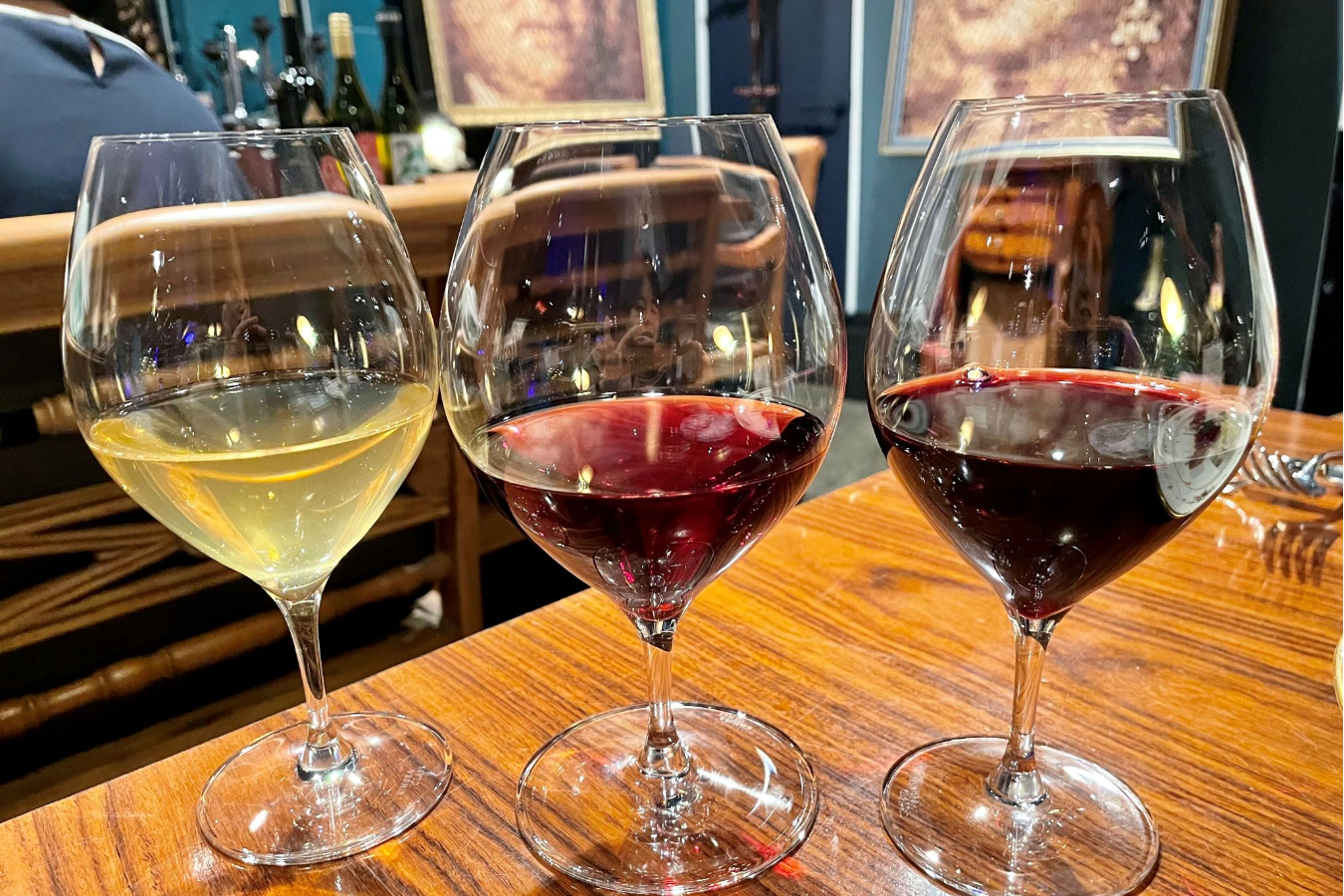▲違いを楽しむ3種飲み比べ