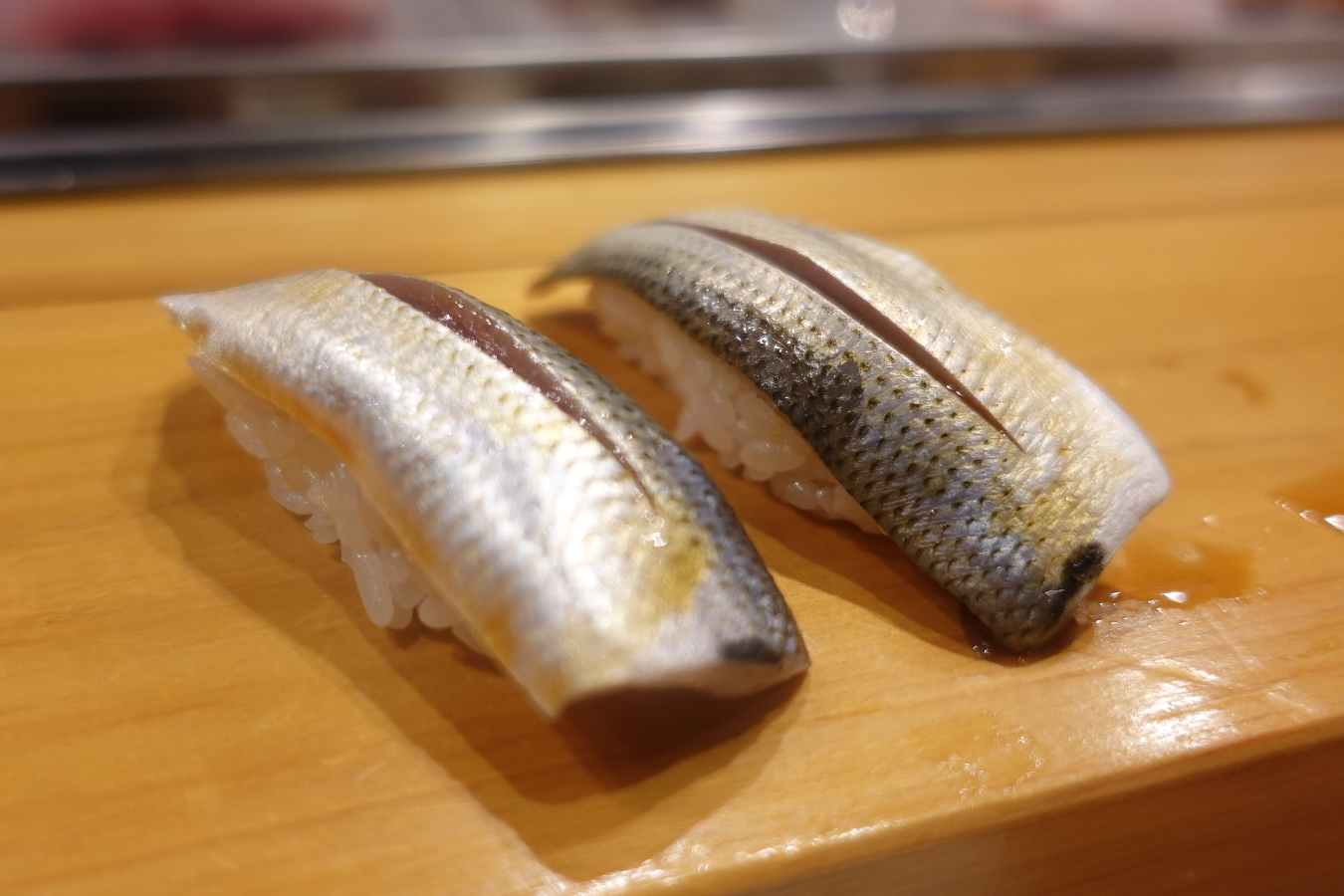 ▲コハダの食べ比べ