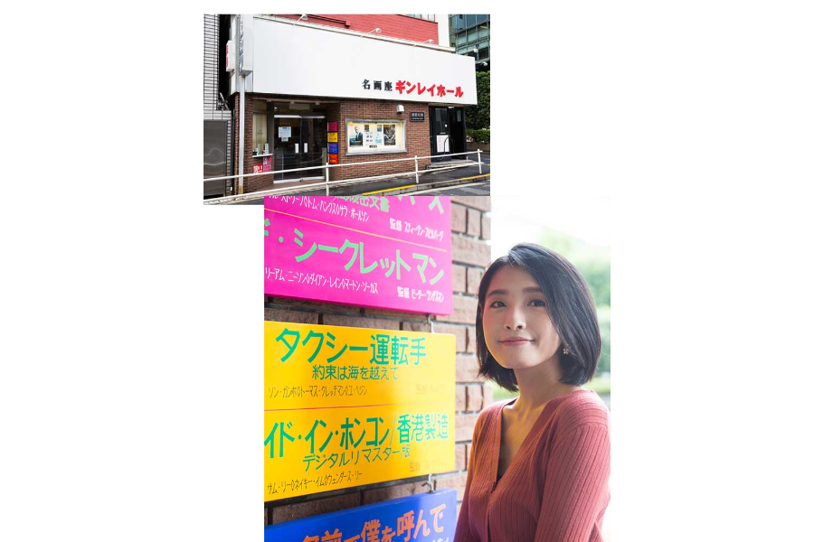 ▲映画館入り口に掲げられた上映作品の看板はすべて専門の職人さんによる手描き。