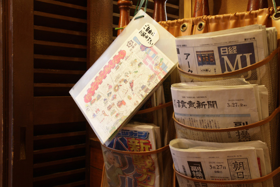 ▲新聞も読めますよー