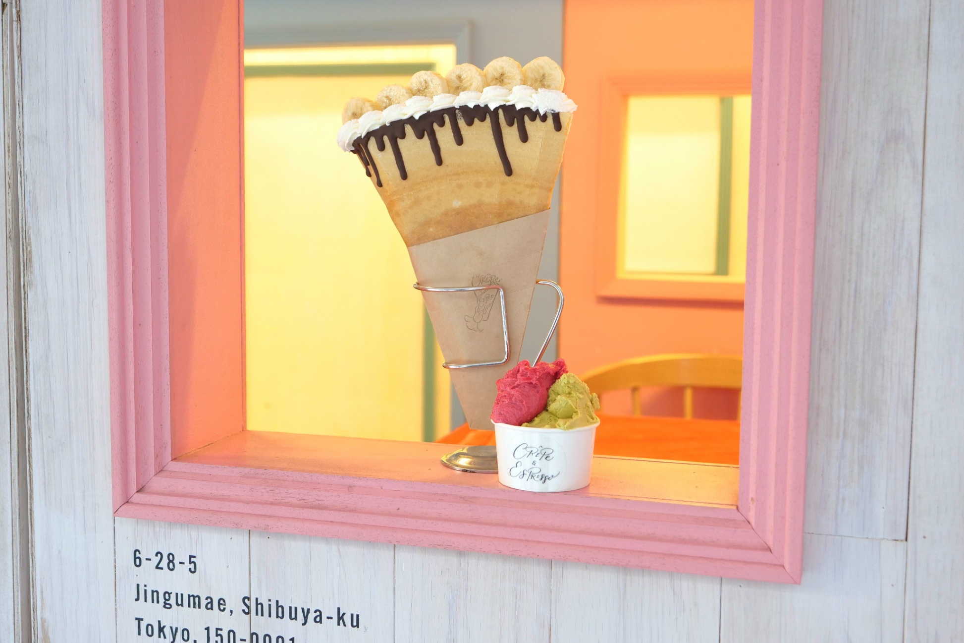 「クレープとエスプレッソとジェラートと」原宿にオープン！黄金クレープ＆本格ジェラートを提供