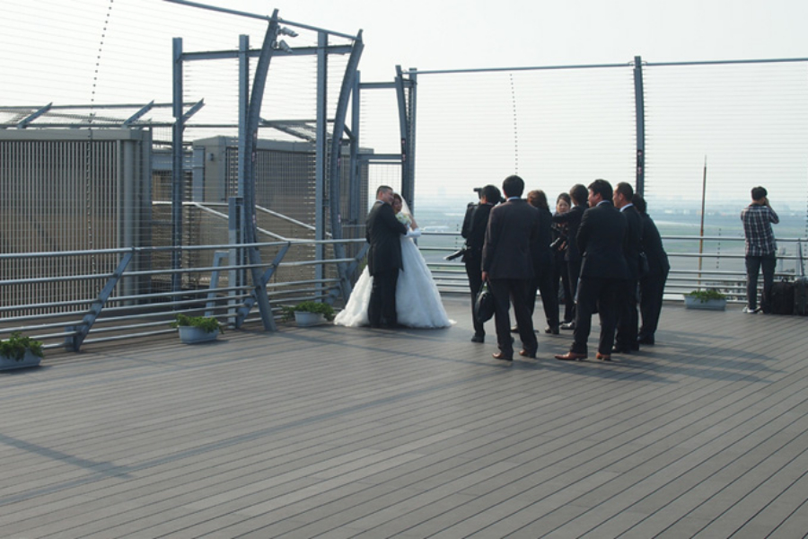 ▲運が良ければ、結婚式に遭遇できることも。航空ファンにとってはうらやましい結婚式