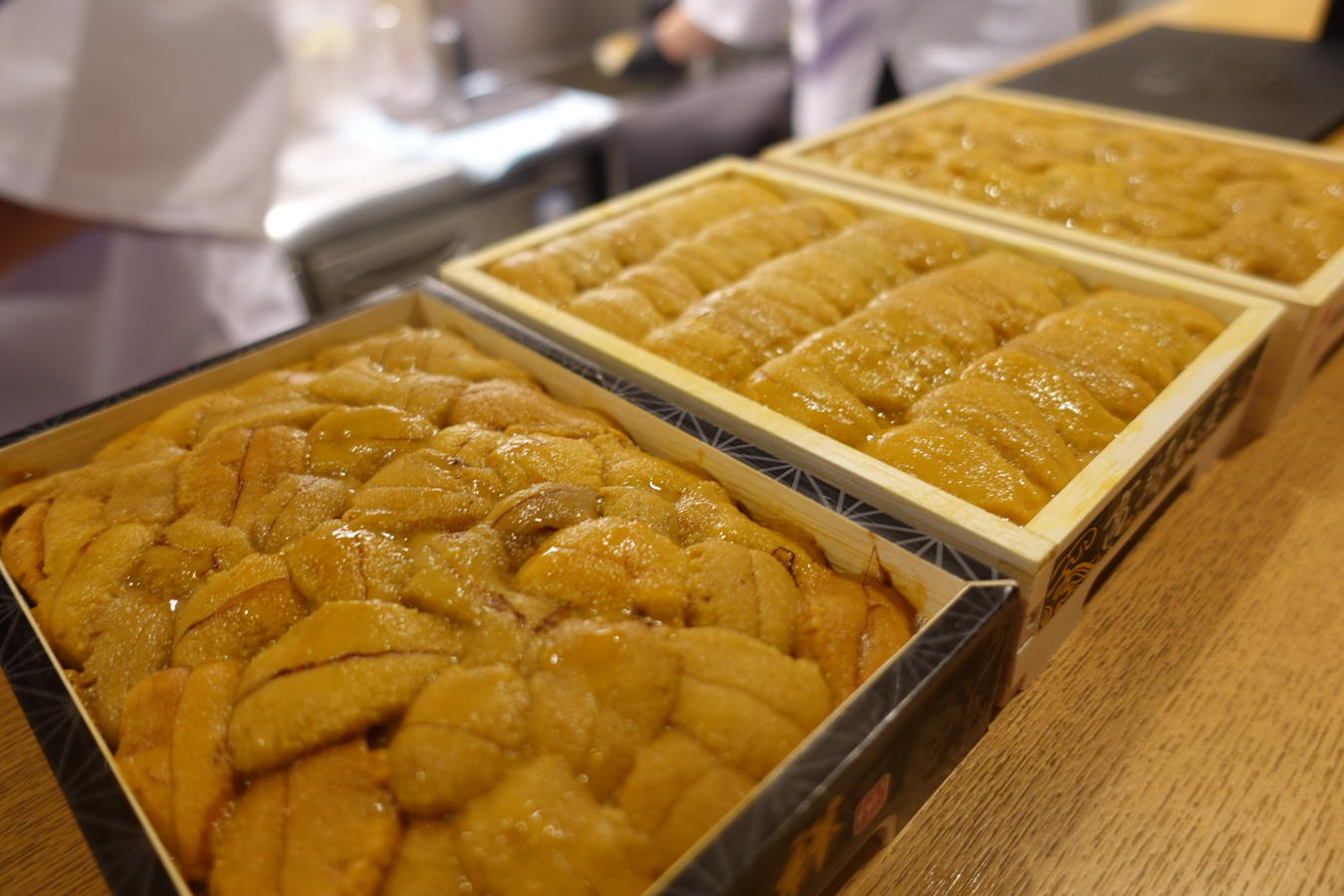 ▲高級店で提供されるレベルのウニも食べ放題でした