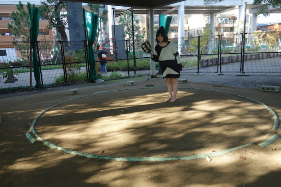 ▲行司も自分でやった