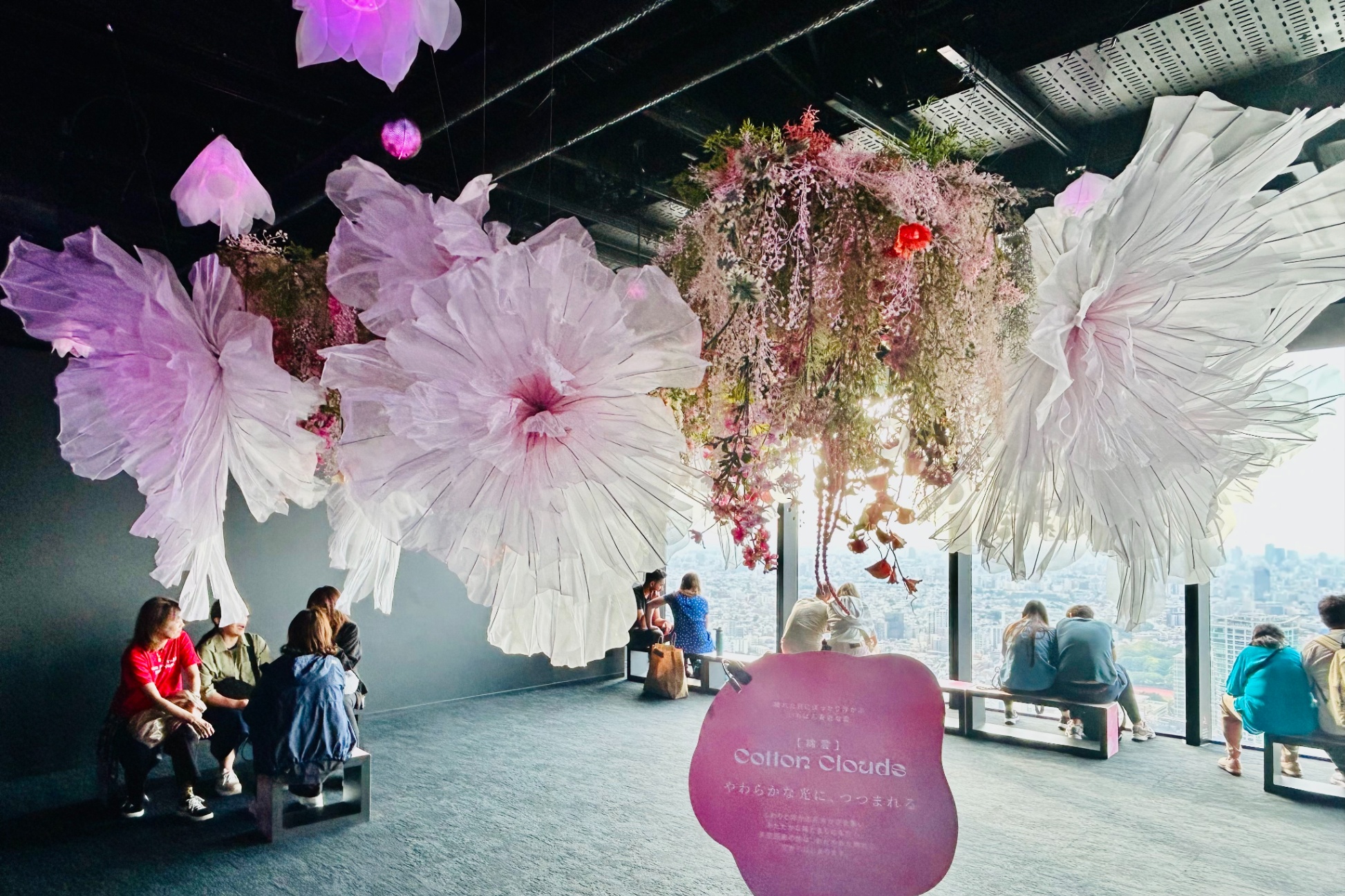 渋谷スカイ「Flowing Flowers」に行ってきた！花と雲が溶け合う没入型展示