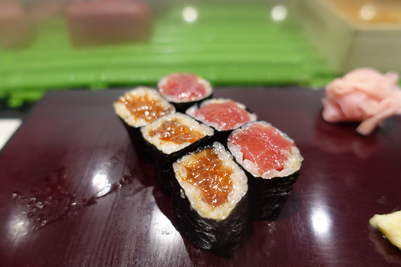 ▲右:鉄火巻、左:塩いくら巻