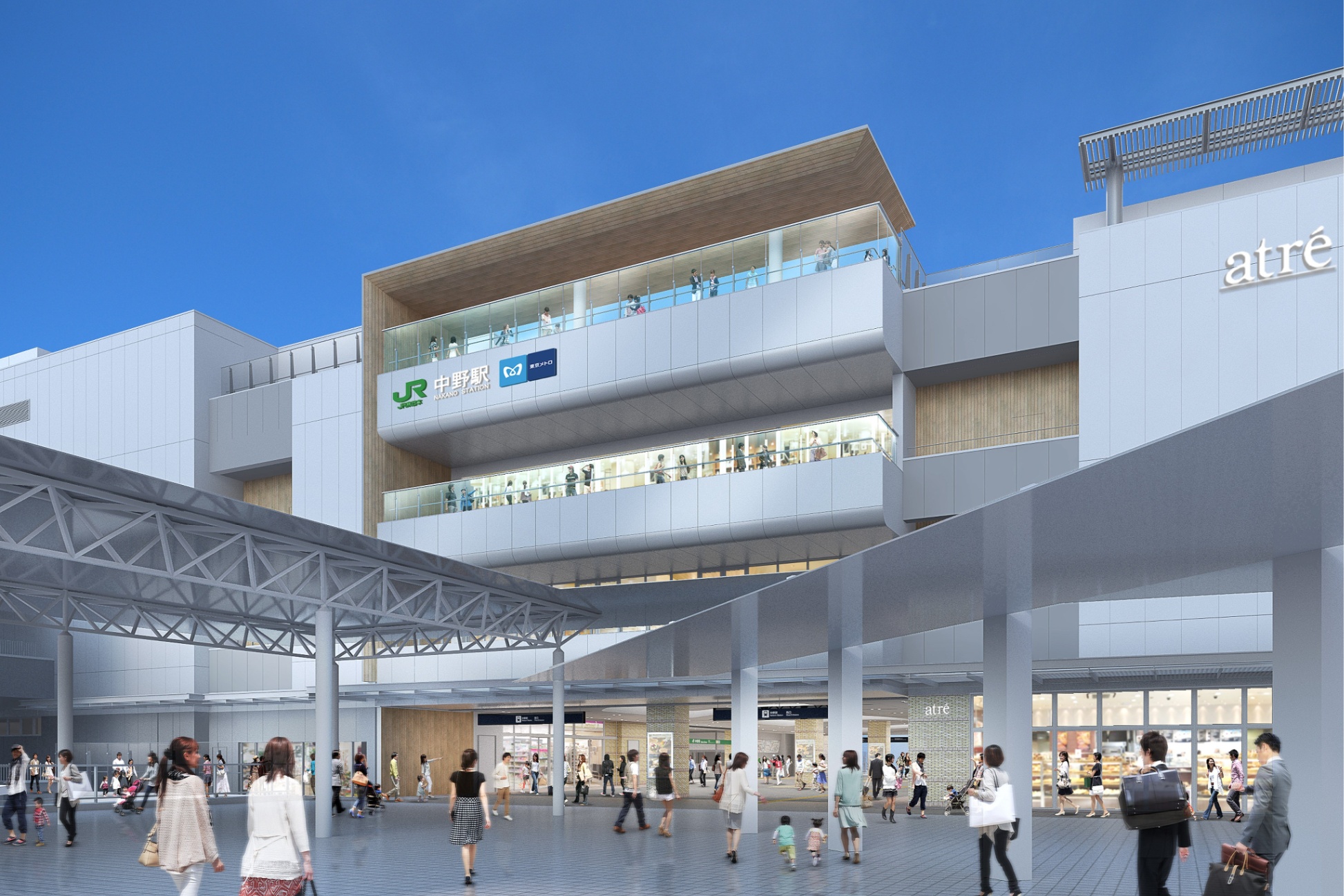 中野駅直結「アトレ中野」が26年12月開業！約70ショップが入居