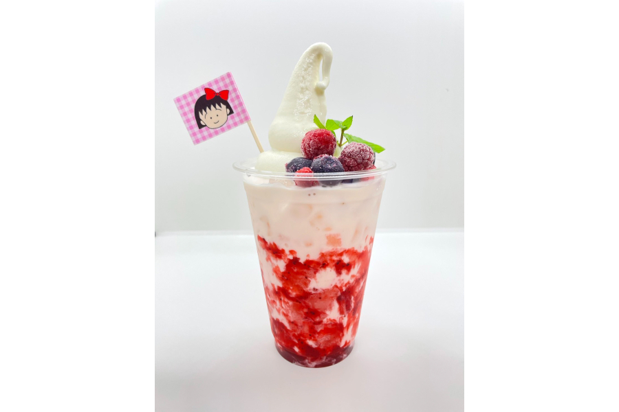▲「まるちゃんのいちごフロート/スカイカフェ」イメージ
