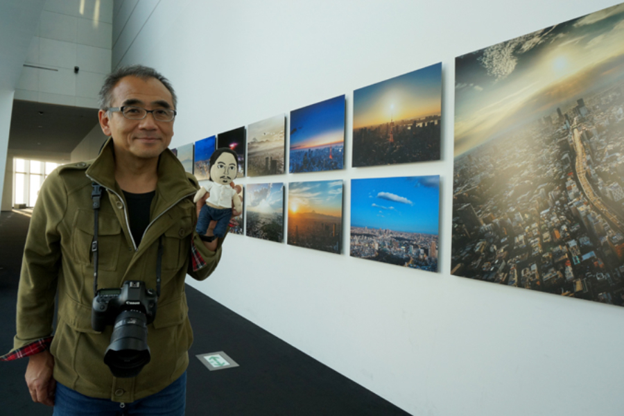▲もう終わってしまいましたが、取材時は写真家・荒谷良一さんによる六本木ヒルズからの展望写真展が公開中でした。実はミニくまちゃんのヒルズ友達です