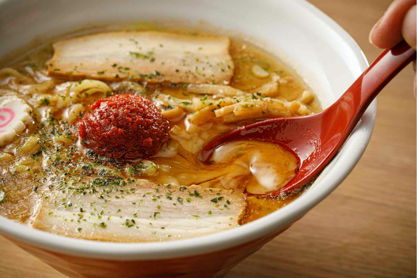 ▲「からみそラーメン」。ベーシックは900円