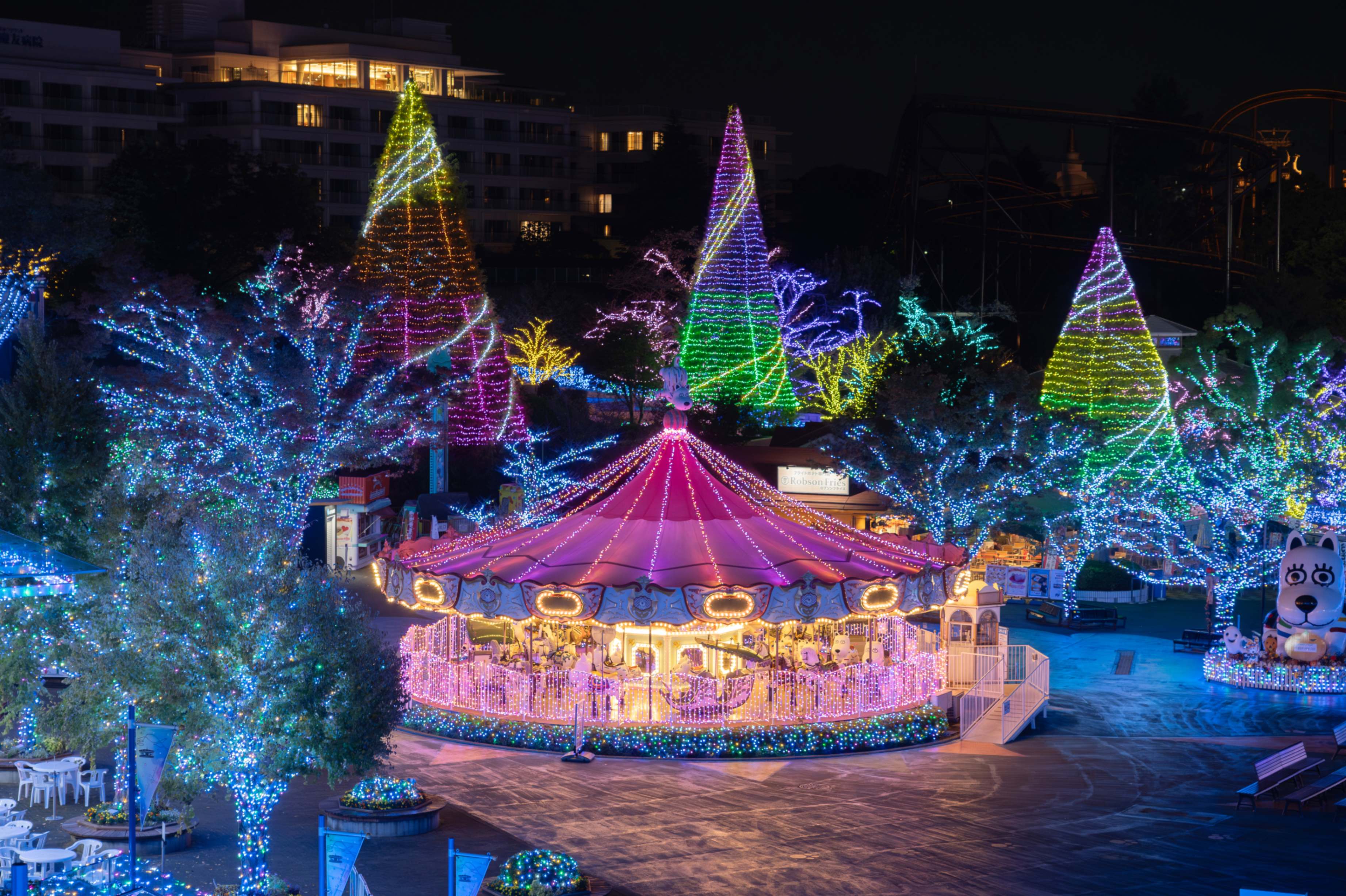 遊園地 テーマパークのイルミネーション21 レッツエンジョイ東京