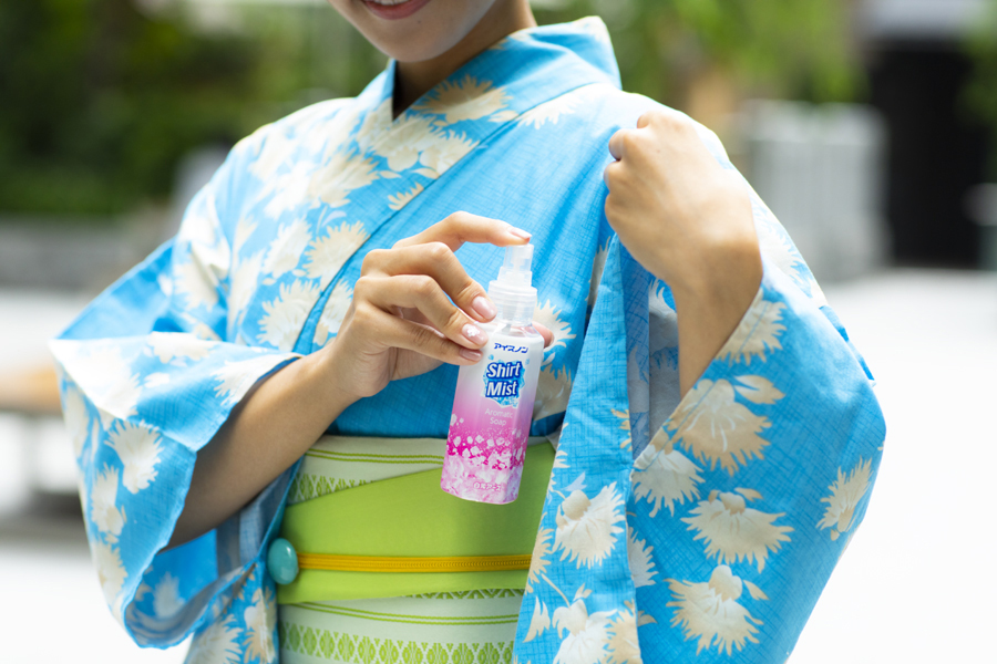 アイスノン シャツミスト使用例・浴衣