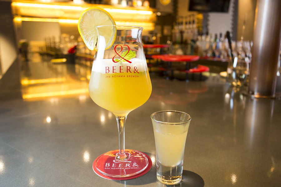 BEER& 246 aoyama brewery「レモンビアサワー ドライ」(780円)