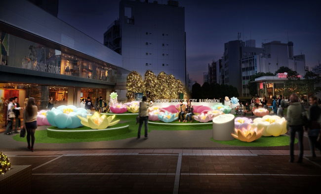 新宿テラスシティ イルミネーション