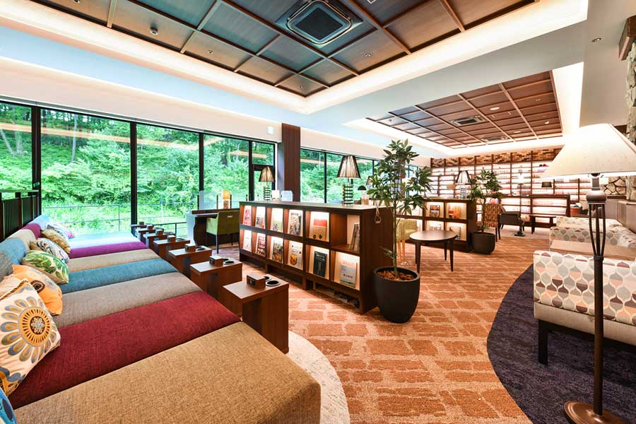 竜泉寺の湯 八王子みなみ野店 ブックライブラリーエリア