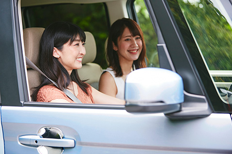Honda N-BOXで次の目的地に向かって出発!
