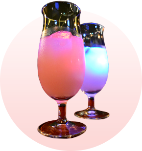 特等席でフリードリンクも楽しめる！