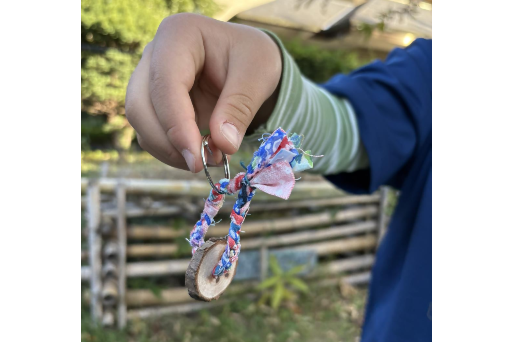 竹で遊ぼう＆剪定枝のキーホルダー作り