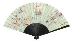 扇子　百鬼夜行