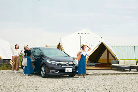 Honda SHUTTLEと行くおしゃれグランピングで女子会を楽しもう！