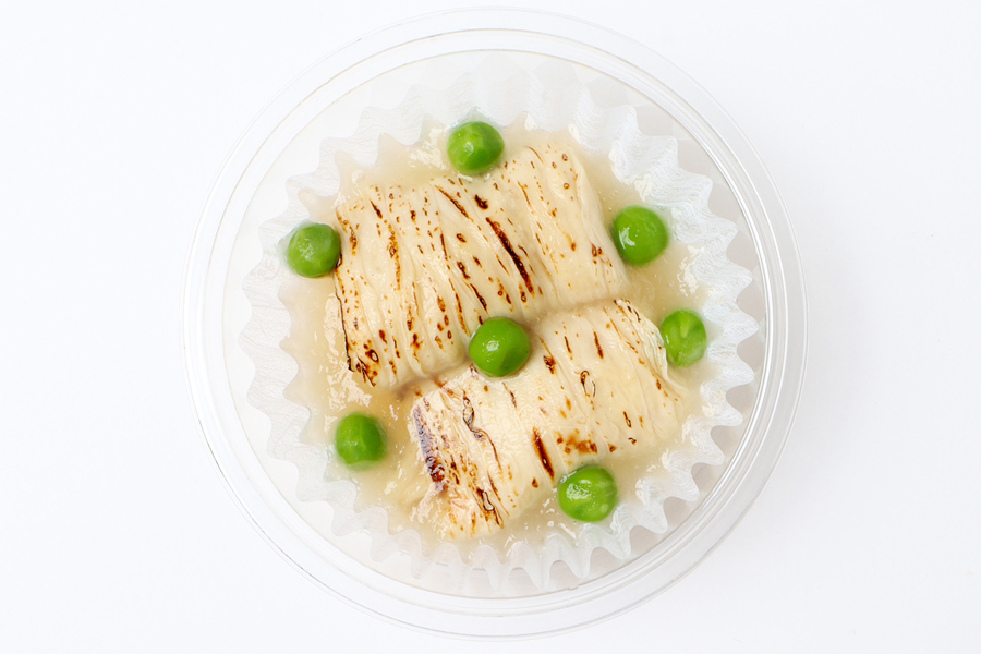 焼湯葉の鶏だし餡かけ