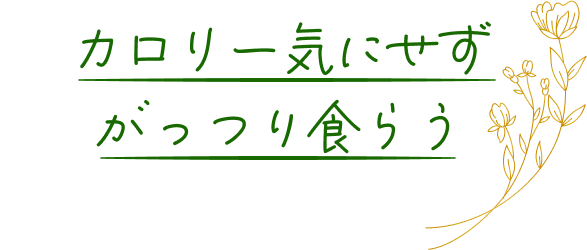 カロリー気にせずがっつり食らう