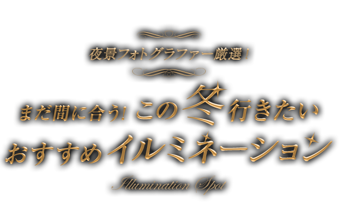 まだ間に合う！この冬行きたいおすすめイルミネーション