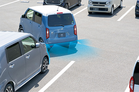 運転支援機能「パーキングセンサーシステム」を標準装備だから安心!